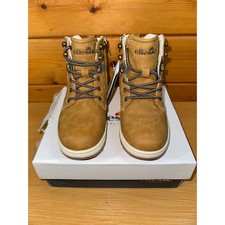 Ellesse Kids Ankle Boots Tan Lace & Zip UK 1.5–2 EU34