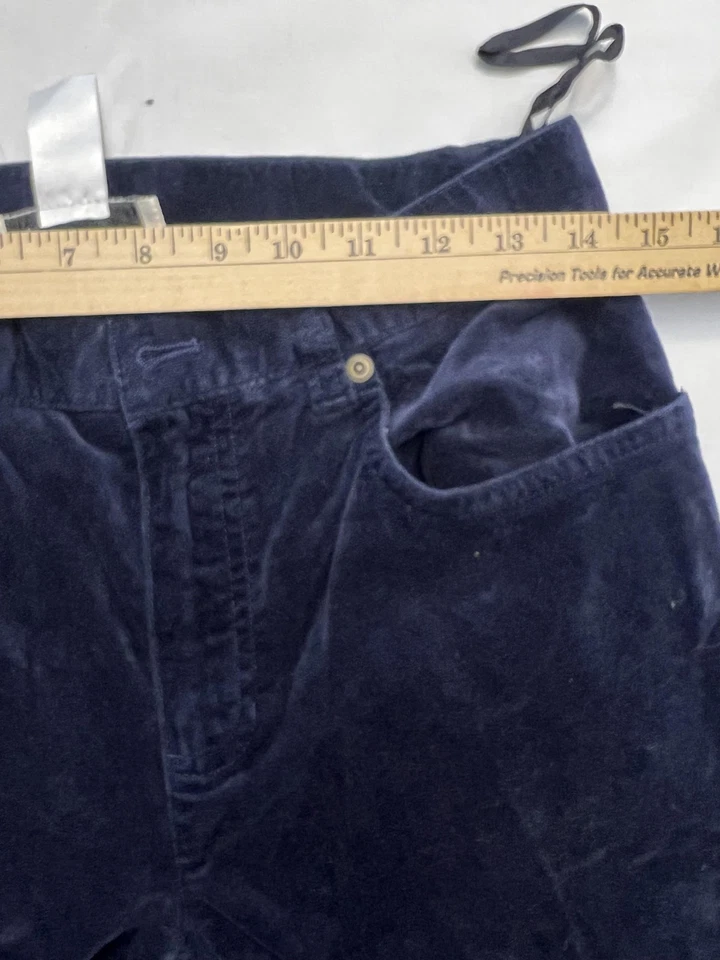 Jones New York Sport Pants Womens 4 Navy Blue Corduroy Straight Leg Mid Rise - Image 4 of 4