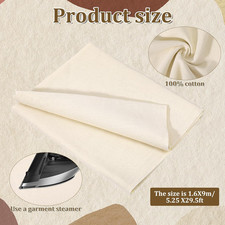 10 Yards X 63" 100 Cotton Muslin Fabric Natural Unbleached Linen Fabric by The