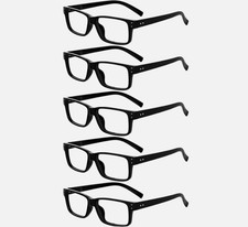 Eyekepper Vintage Reading Glasses for Men - 5 Pack Spring Hinges Classic Readers