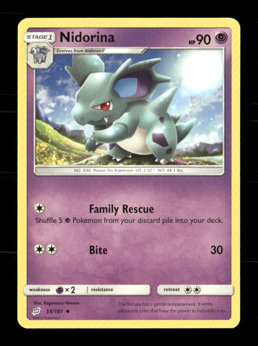 Nidorina 55/181 Team Up NM/M Pokemon