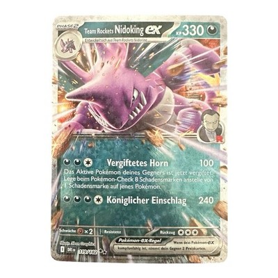 Team Rockets Nidoking EX 119/182 Double Rare Ewige Rivalen Pokemon Deutsch NM
