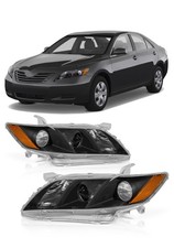 2007-2009 Toyota Camry Headlights Halogen Not for Hybrid/HID/LED/Japan No Bulbs