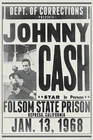 Johnny Cash - Music Poster (Folsom State Prison, Jan. 13, 1968 Promo) (24 x 36")