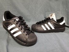 Adidas Kids Superstar II C Sneakers Black Size 3 NEW NO BOX 