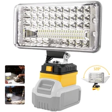 Cordless Led Work Light For Dewalt 20V Battery,Portable Flood Light Flashlight
