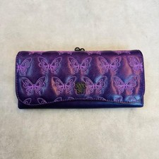 ANNA SUI Long Wallet with Embroidered Butterfly Y2K