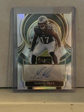 2025 Panini Select Prizm Autograph Select Signatures #SIP-NDN Nakobe Dean Eagles