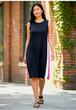 Awesome Bar III Black & Color Insets Scoop Neck Sleeveless Shift Dress NWT XXl