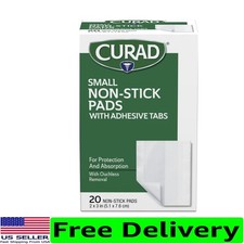 Gentle Adhesive Non-Stick Wound Pads 2" x 3" - 20 Count for Pain-Free Healing