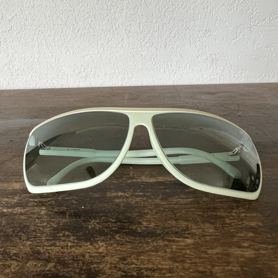 Gafas de sol I SKI Italia esquí azul y dorado acento vintage años 70 copo de nieve Foto 4 de 4