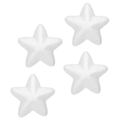 Foam Stars for DIY Arts and Craft 1.97x1.97'' Polystyrene Stars Project 4 Pack