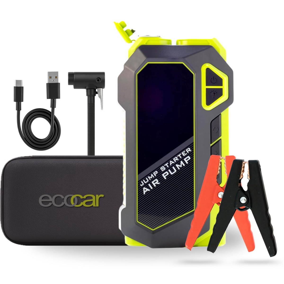 Avviatore Emergenza Auto Booster Portatile Compressore Booster Torcia Powerbank