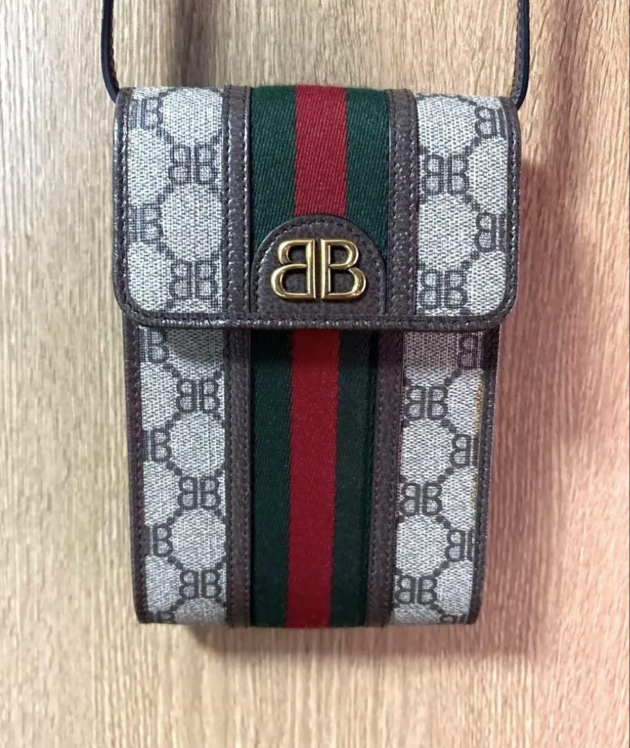 Gucci Balenciaga Hacker Project Phone Bag Designer Leather Crossbody Small