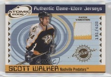 2001-02 Pacific Atomic Game-Worn Jerseys Patch /428 Scott Walker #36 Patch 2d8