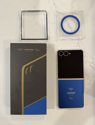 Samsung Galaxy Z Flip 7 Olympic Edition 512GB Unlocked 50MP Blue Open Box