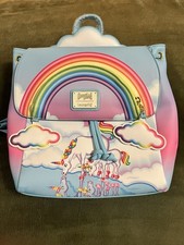 Mini Mochila Loungefly Lisa Frank Brillo Holográfico