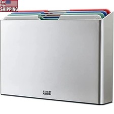 Tiered Cutting Board Set W/ Stainless Steel Bars Knife Friendly Non Slip New