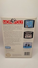 Monopoly (Nintendo NES) Works Complete In Box W/ Poster