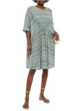 M Missoni Metallic Linen Blend Size Small Kaftan Dress In Teal Retail $1200