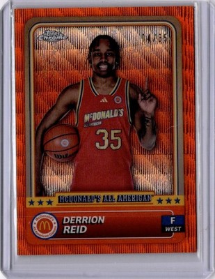 2024 Topps McDonald s All American Derrion Reid Rookie Numbered /35 #91