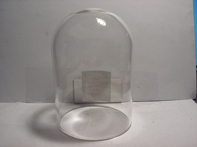 Clear Glass Display Dome, 3 1/8 inches wide x 4 1/2 inches tall. No Base.