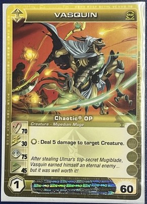LP Chaotic Vasquin 10/20 Organized Play Rare Mipedian Max S & E