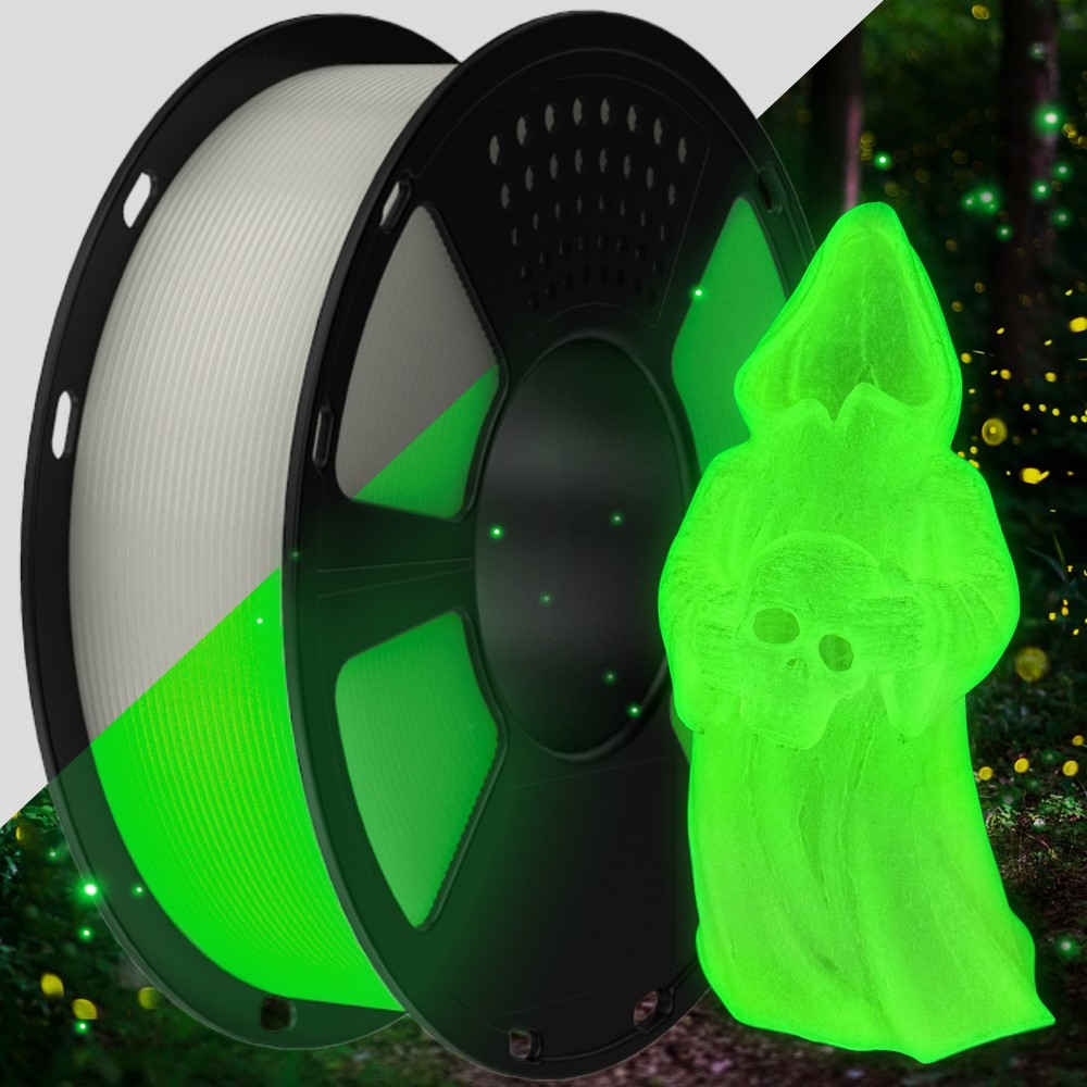Geeetech leuchtendes PLA Filament 1,75mm 1kg Glühen Grün für FDM 3D Drucker DE