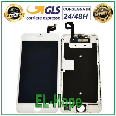 Schermo Intero Per IPhone 6 – Qualità AAA+ – Colore Bianco – Resistente Ai Graffi - 3