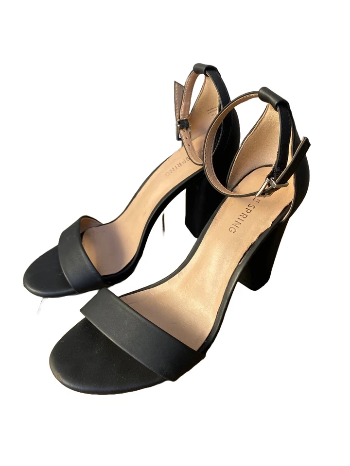 CALL IT SPRING BY ALDO SUEDE BLOCK HEEL ANKLE STRAP SANDALS HEELS  WOMEN'S 7.5 - Image 3 of 4