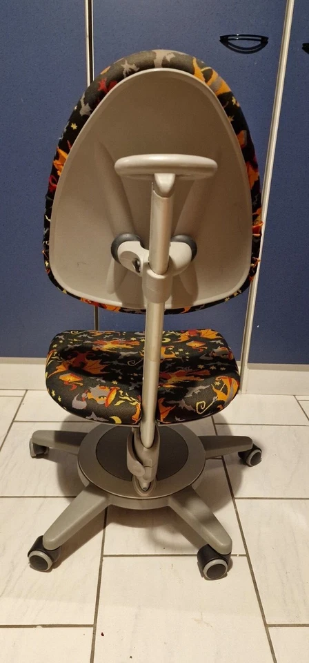 MOLL "Maximo forte" Kinder- Jugend- Schreibtischstuhl, "mitwachsend" ⬜️🟦Drachen - Bild 2 von 3