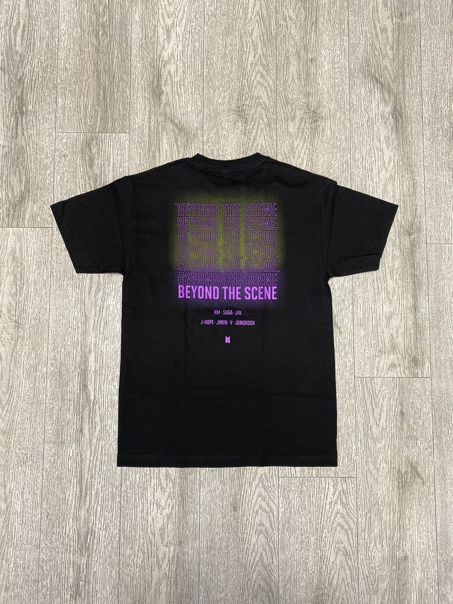 BTS BEYOND THE SCENS Tシャツ 激レア BTS WORLD TOUR BEYOND THE SCENE VER. 3 BLACK T-SHIRT PURPLE