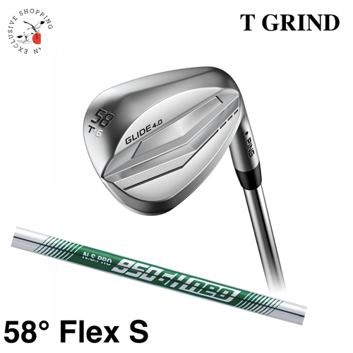 Ping Glide 4.0 T Grind Wedge Club 58° N.S.PRO 950GH Neo Steel Shaft Flex S Men  - Picture 1 of 9