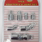7 pc Adapter & U Joint Set Universal Flex Reducer Socket
