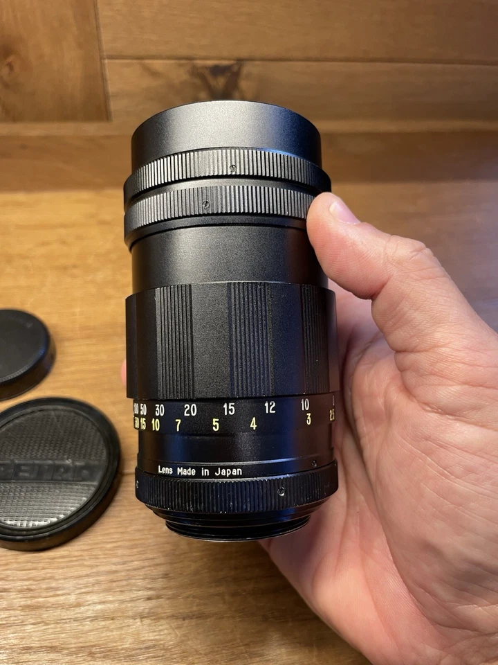 *Casi Como Nuevo con Capucha* Teleobjetivo Petri C.C 135mm F/2.8 Montaje M42 de Japón Foto 4 de 4