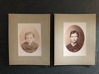 GETTYSBURG PA * Cabinet Cards Photo by William H Tipton * Two Young Brothers — photo 1