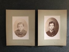 GETTYSBURG PA * Cabinet Cards Photo by William H Tipton * Two Young Brothers