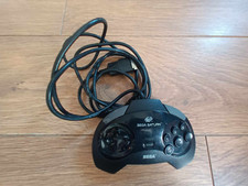 Official Sega Saturn Controller Black Model 1 MK-80301 8 Button Arcade Pad