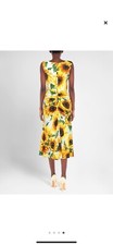 dolce and gabbana Sunflower dress 42