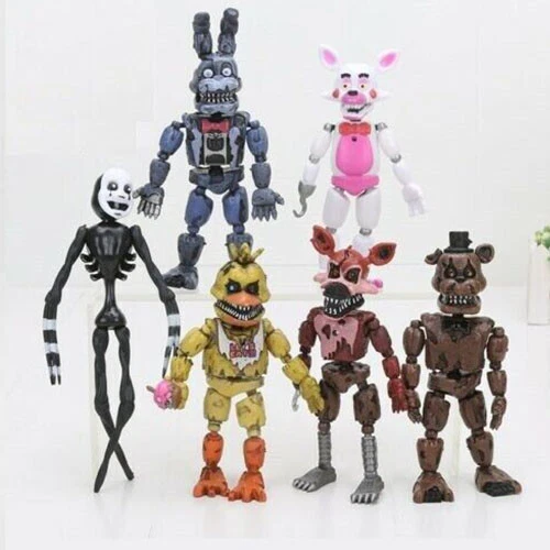 Five Nights At Freddy's FNAF 6'' Action Figures 6 Pcs toy birthday Xmas Gift