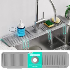 Protector Contra Salpicaduras De 24 Pulgadas Silicona Para Fregadero De Cocina