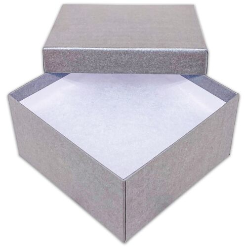 BULK Cartone Carta Kraft GIOIELLI SCATOLE REGALO Cotone Riempito GRIGIO - per Spedizione - Foto 17 di 23