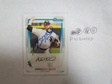 2011 Bowman Chrome Addison Reed Signed Baseball Card 4