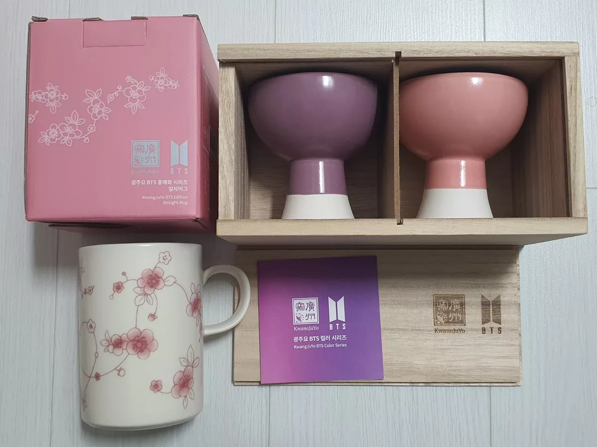 BTS official kwangjuyo limited color series pottery bell cups + straight mug