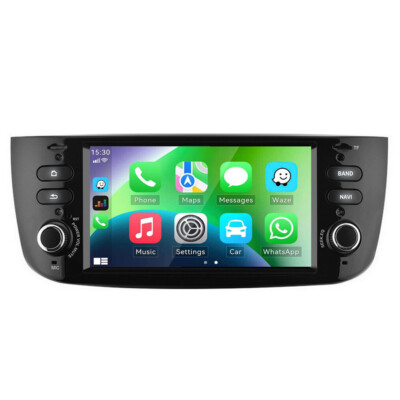For 2012-2015 Fiat Linea Punto Radio Apple CarPlay Android 13 Car Stereo GPS BT