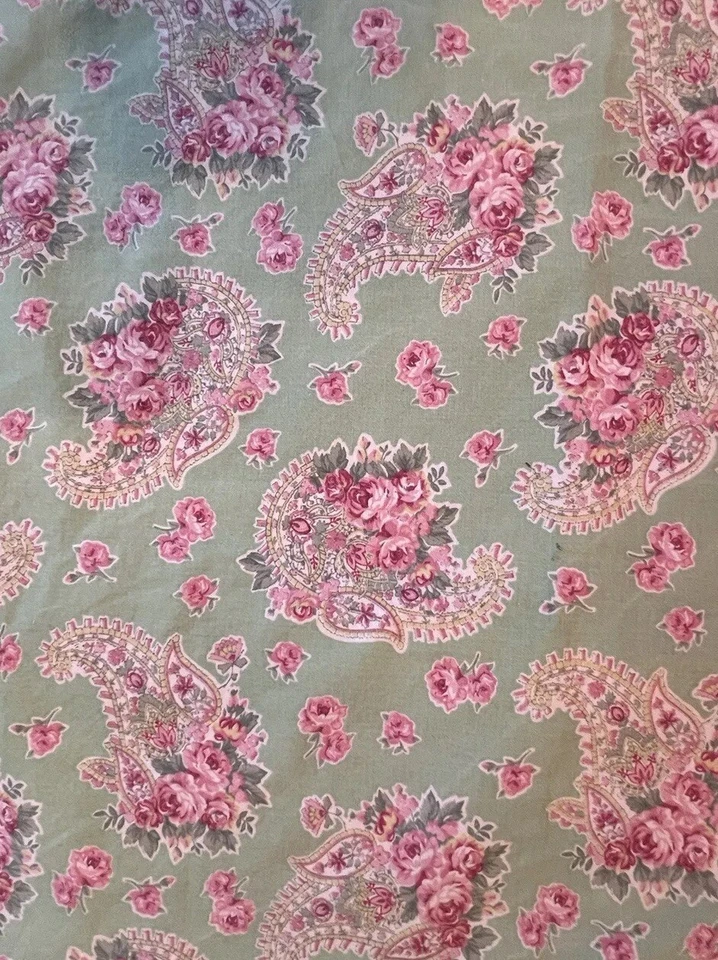 De Colección Tommy Hilfiger Country Chic Verde Rosa Floral Paisley Almohada Falsa Casa de Campo Foto 4 de 4