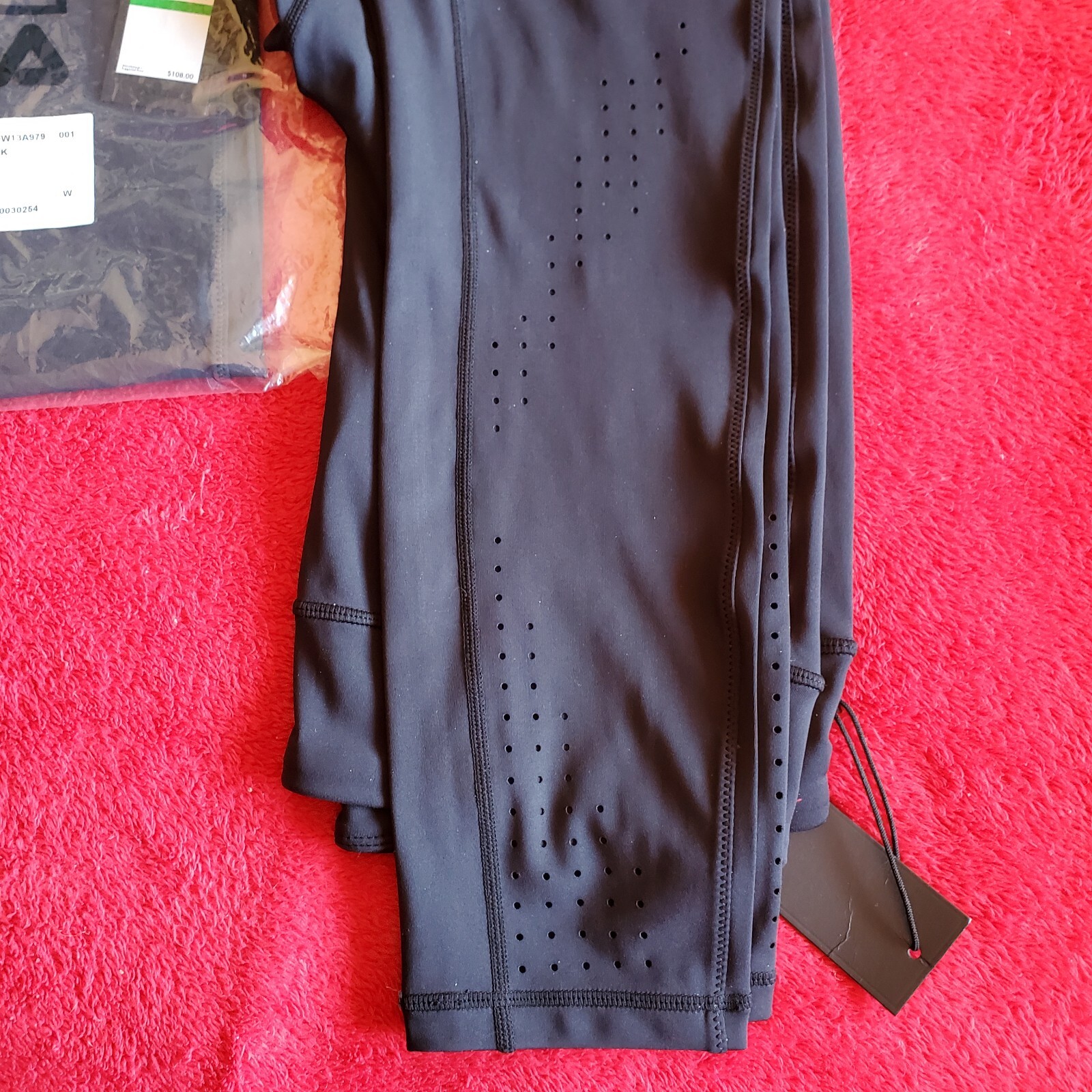 2 Paia Leggings Donna FILA Forza Proforma Traforati 7 8 13A979 L Nuovi Con Etichette