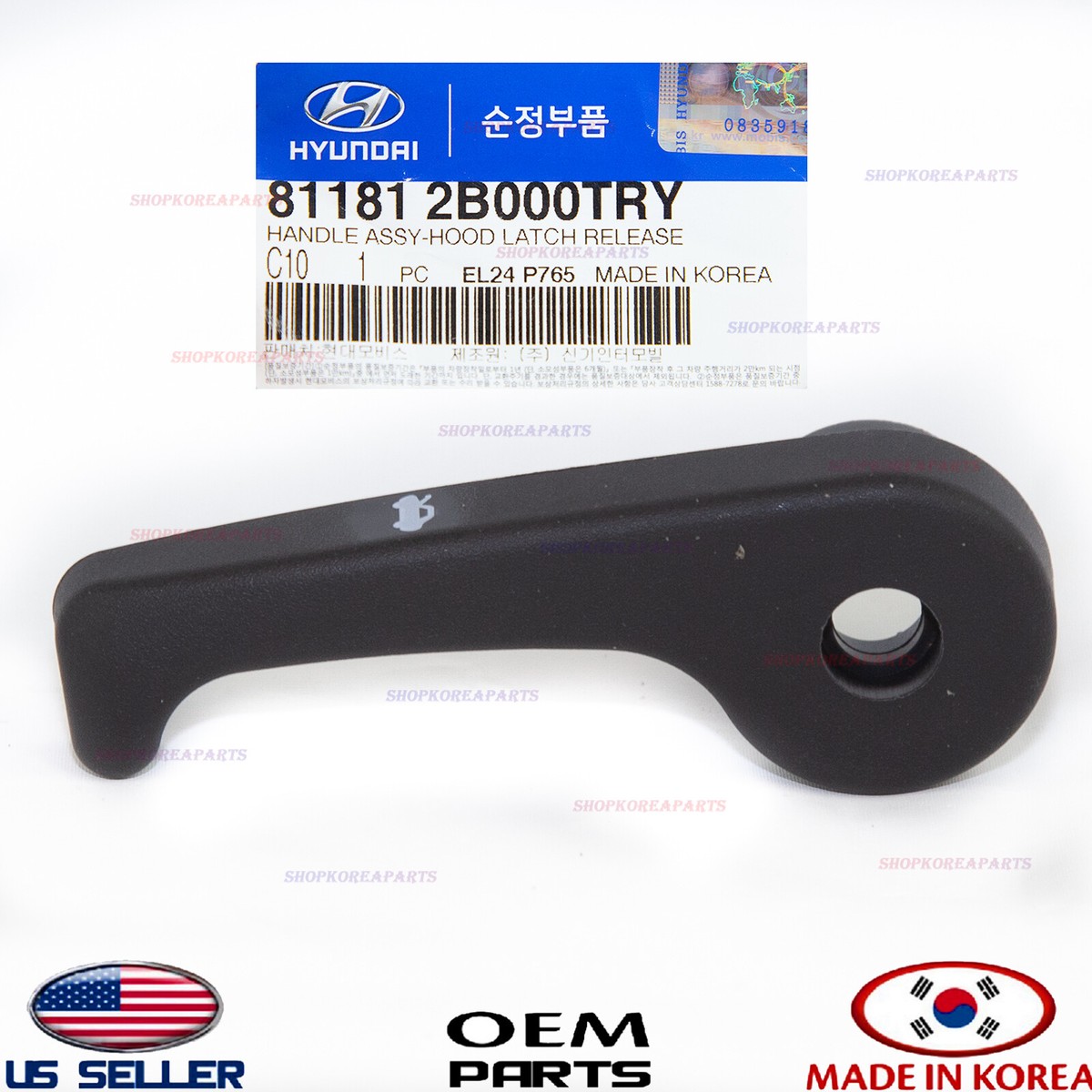 Genuine HOOD LATCH RELEASE HANDLE ⭐OEM⭐ HYUNDAI KIA *See  