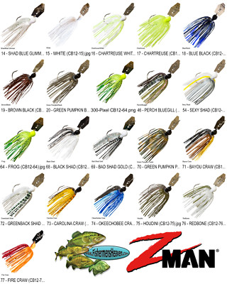 Z-MAN Chatterbait Original 1/2oz Bladed Vibrating Swim Jig CB12 Any 20 Colors