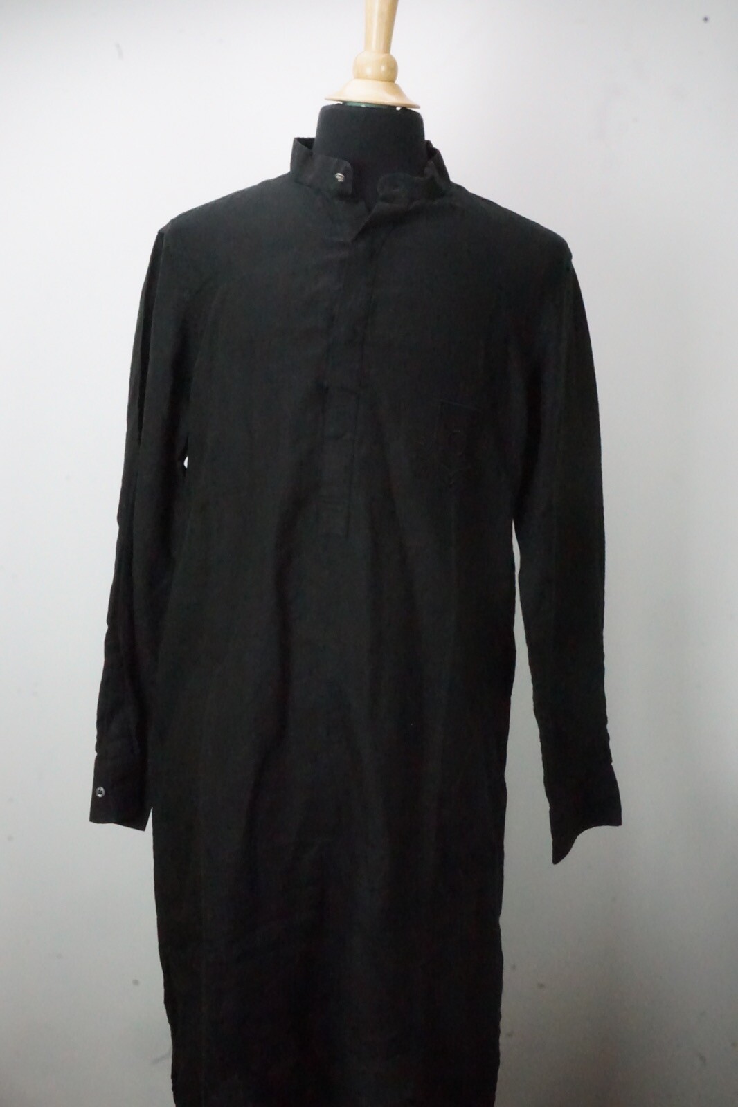 Vilebrequin Saint Tropez Negro 100% Lino Mujer Playa Cubierta Talla XXL 2XL